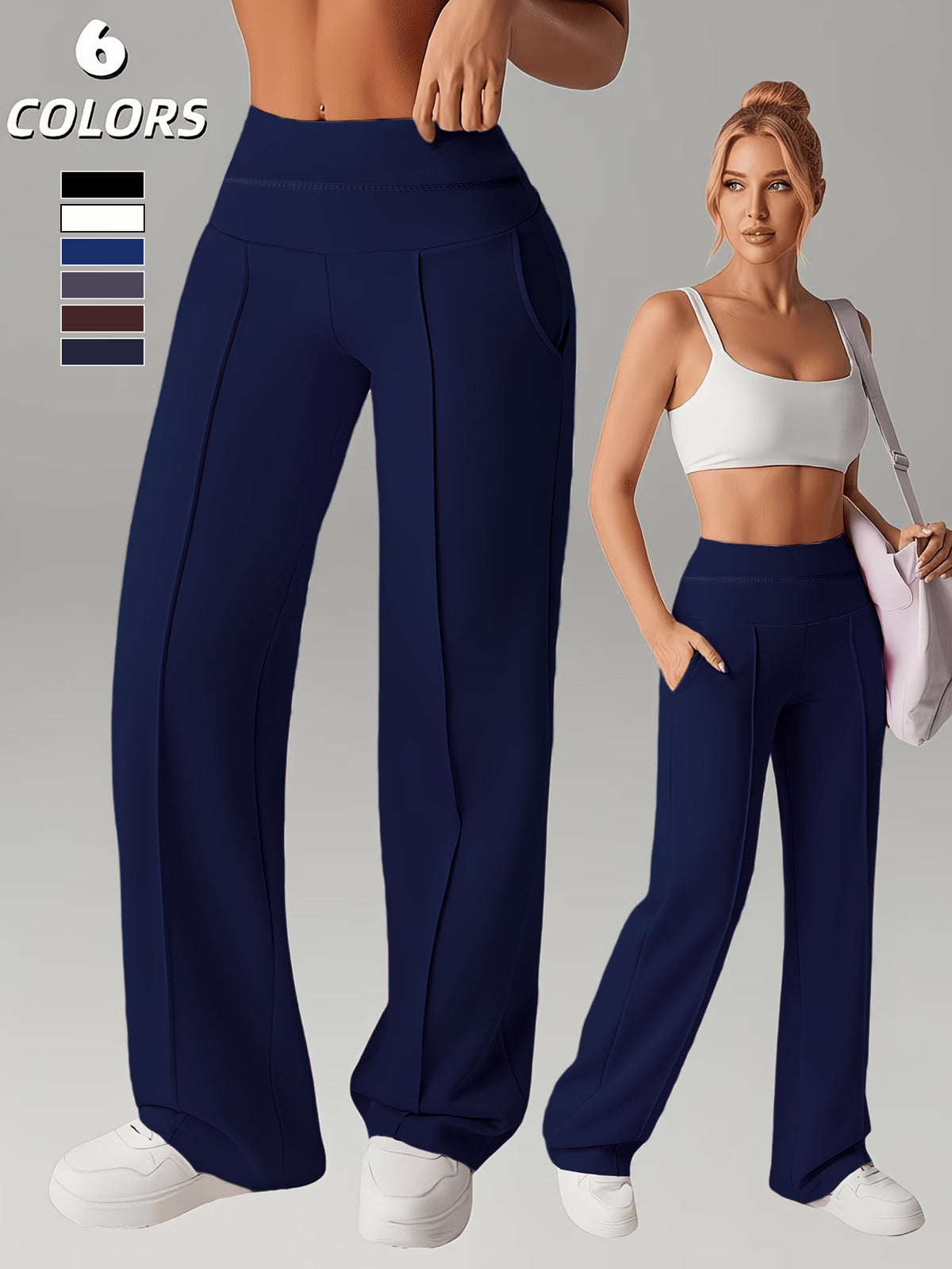 Women New Arrival Straight Leg Athletic Pants Loose Quick Dry Yoga Trousers For Pilates Running Training Fitness Casual Wear