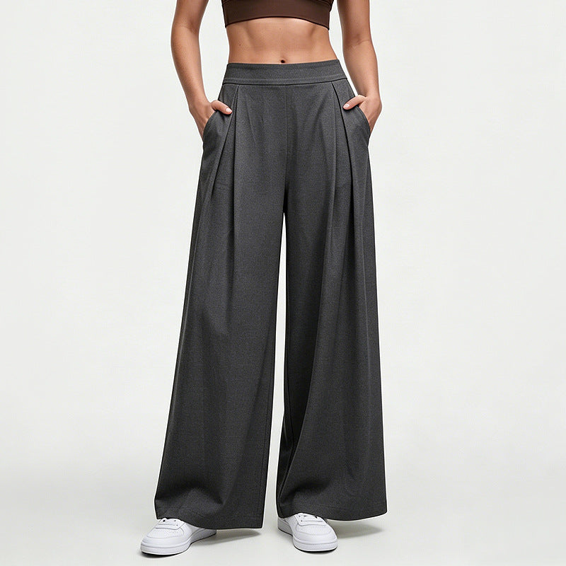 Straight-leg Wide-leg Athletic Pants For Women Casual And Versatile For Outdoor Wear