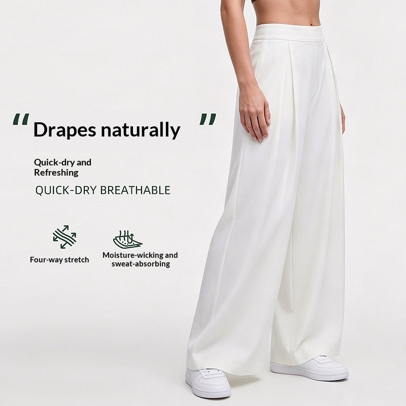 Straight-leg Wide-leg Athletic Pants For Women Casual And Versatile For Outdoor Wear