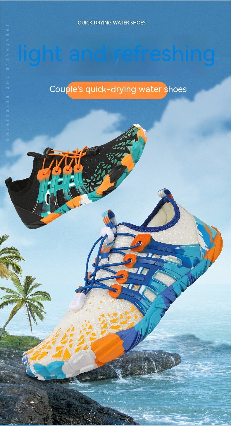 Men's Off-road Running Shoes, Lightweight Exercise Scattered Barefoot Shoes Non-slip Outdoor Walking Pumps