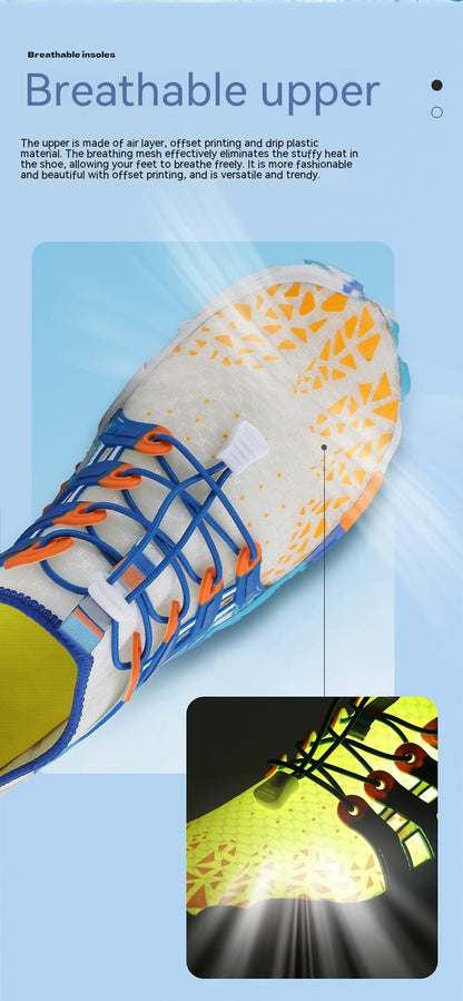Men's Off-road Running Shoes, Lightweight Exercise Scattered Barefoot Shoes Non-slip Outdoor Walking Pumps