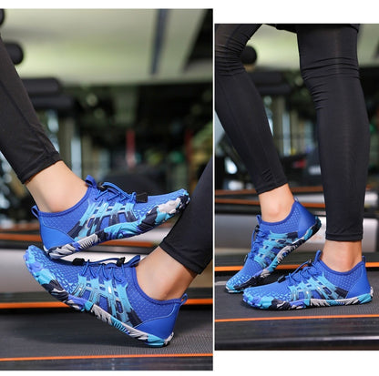Men's Off-road Running Shoes, Lightweight Exercise Scattered Barefoot Shoes Non-slip Outdoor Walking Pumps