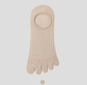 Modal Cotton Five-finger Ultra-thin Breathable Boat Socks