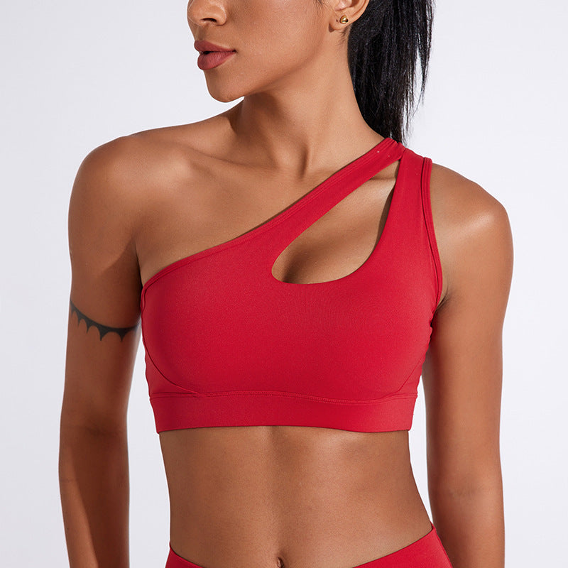 Hollow Out Shoulder Belt Underwear Sports Women's Yoga