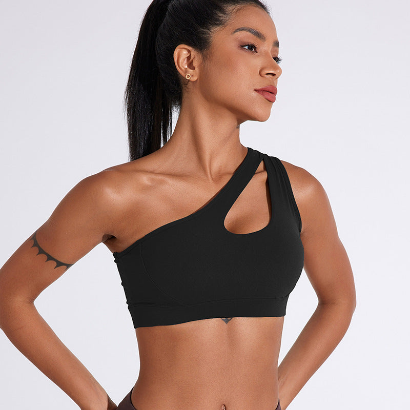 Hollow Out Shoulder Belt Underwear Sports Women's Yoga
