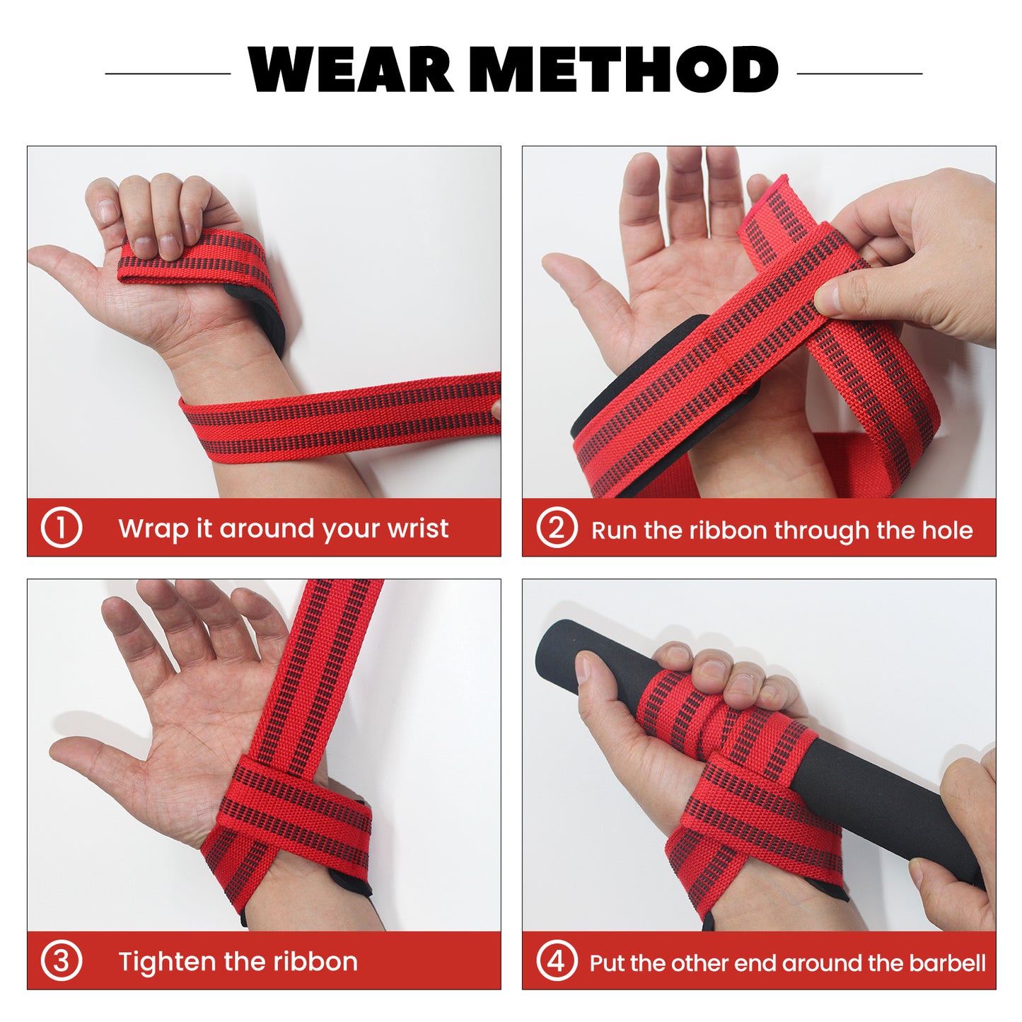 Cotton Hard Pull Wrist Lifting Straps Grips Band-Deadlift Straps With Neoprene Cushioned Wrist Padded And Anti-Skid Silicone -for Men & Women- For Weightlifting, Bodybuilding, Xfit, Strength Training