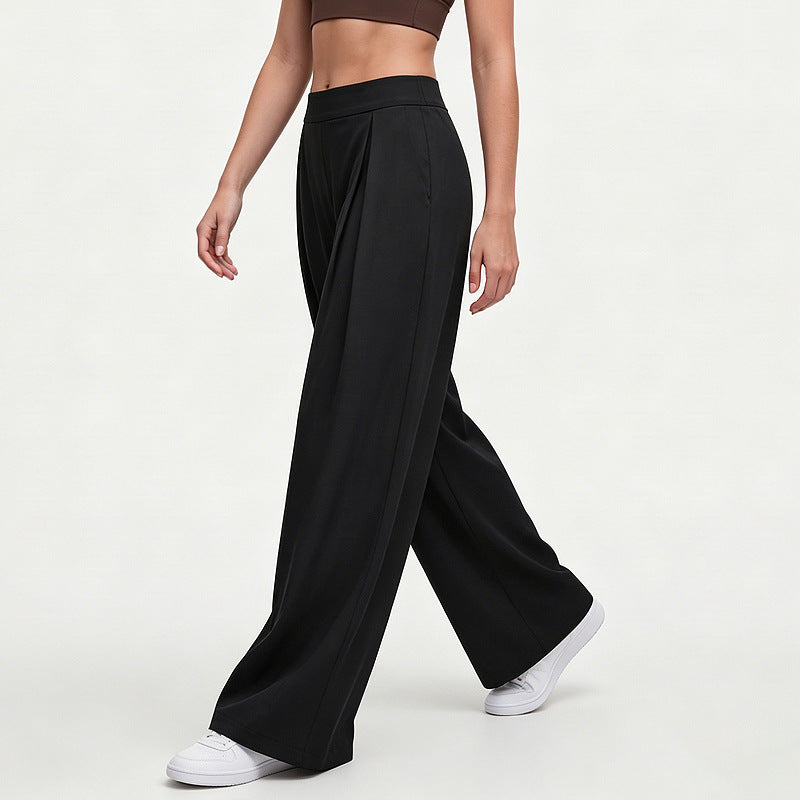 Straight-leg Wide-leg Athletic Pants For Women Casual And Versatile For Outdoor Wear