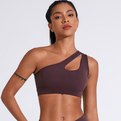 Hollow Out Shoulder Belt Underwear Sports Women's Yoga